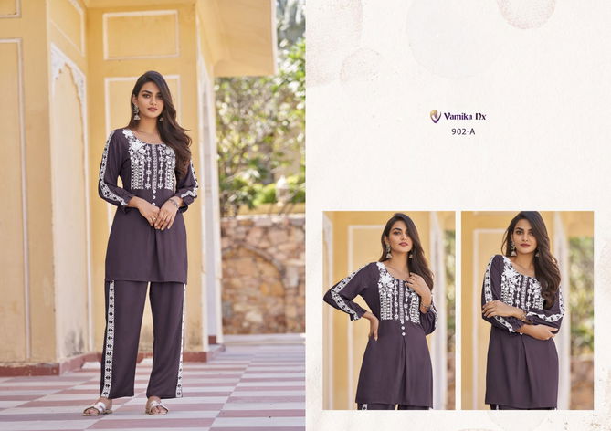 Vintage By Vamika Nx Platinum Rayon Cord Set Kurti With Bottom Wholesale Online
